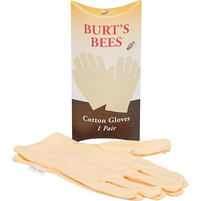 Burt's Bees Back to School Gifts Ideas, 3 Body Care College Dorm Products, Hand Repair Set - Almond and Milk Cream, Lemon Butter Cuticle Cream & Shea Butter Cream, with gloves-Velvo Beauty