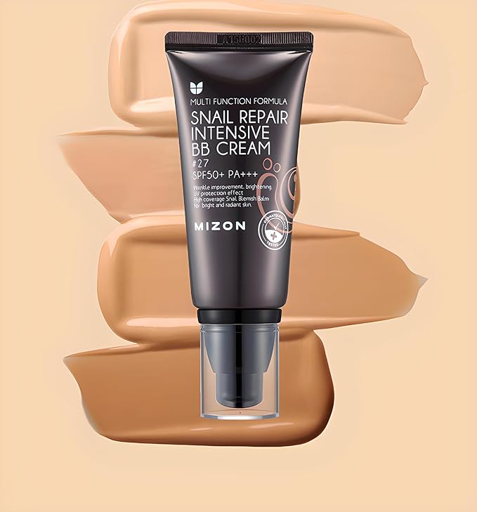 MIZON Snail Repair Blemish Balm, Multifunctional BB Cream with Snail Mucus Filtrate, Skin Care and Makeup Coverage, Strenghtens Skin Elasticity, Improves Fine Wrinkles (#23)-Velvo Beauty