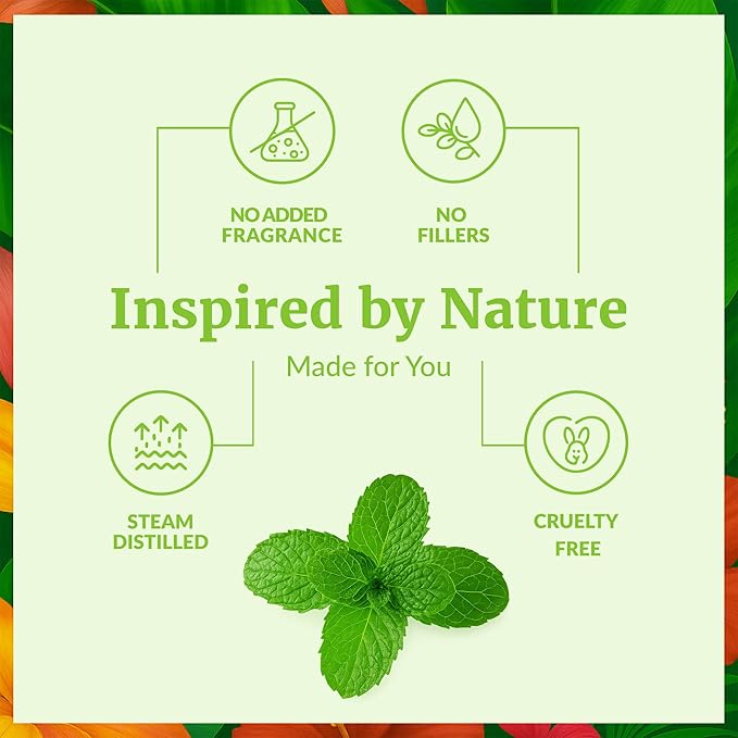 SVA Peppermint Essential Oil – 4 Fl Oz – 100% Natural Peppermint Oil - for Diffuser, Hair Care, Face, Skin Care, Aromatherapy, Scalp and Body Massage, Soap and Candle Making - with Dropper-Velvo Beauty