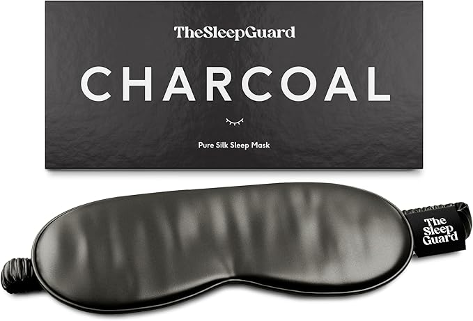 Pure Silk Sleep Mask [100% 6A Mulberry Silk, 22 Momme] Light Blocking Travel Essentials. Eye Masks for Sleeping. Black Oeko-Tex Blindfold. Eye Covers for Men & Women-Velvo Beauty