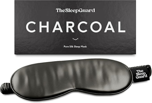 Pure Silk Sleep Mask [100% 6A Mulberry Silk, 22 Momme] Light Blocking Travel Essentials. Eye Masks for Sleeping. Black Oeko-Tex Blindfold. Eye Covers for Men & Women-Velvo Beauty