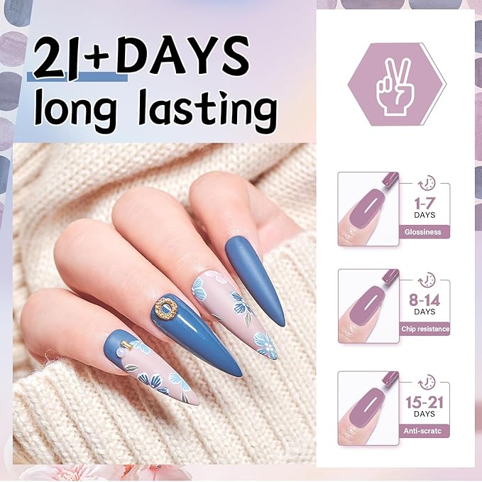 JEWHITENY 27 Colors Nail Polish Kit with U V Light, U V LED Nail Dryer Lamp Curing Gel Nail Polish Set Popular Gel Polish Set DIY at Home, Nail Manicure Tools-Velvo Beauty