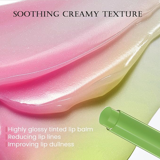 DAGEDA Tinted Lip Balm, Moisturizing Magic Color Changing Lipstick, Soothing Hydrating Lip Balm Tinted, Glossy Lip Plump Gloss Butter Balm, Lightweight, Non-Greasy, 04-Velvo Beauty