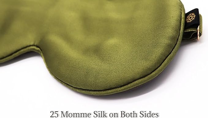 Premium 25 Momme Mulberry Silk Eye Mask for Sleeping (Jungle)-Velvo Beauty