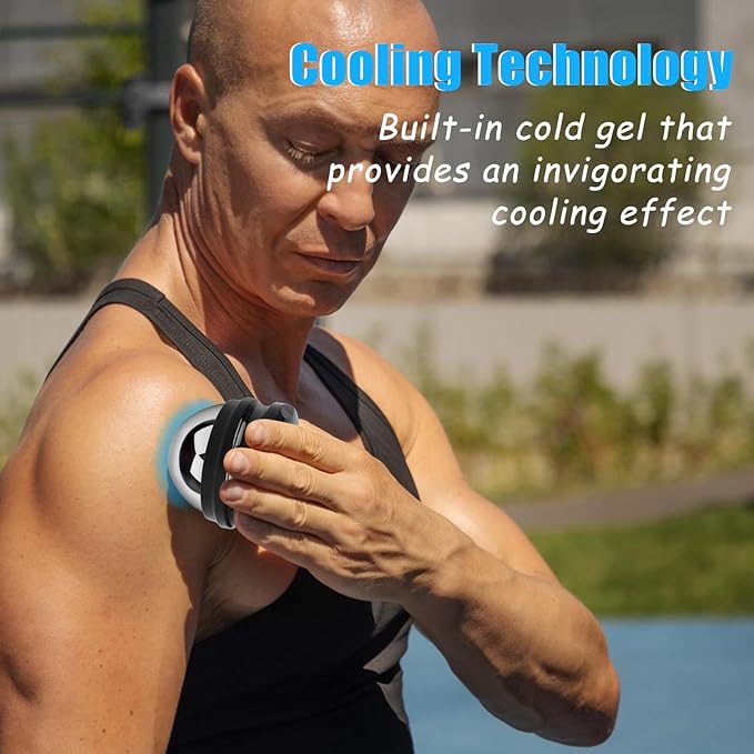 Stainless Steel Massage Roller Ball - Ice Therapy for Muscle Pain Relief, Sore Muscles, and Tension Alleviation Cold & Hot Therapy for Back, Shoulders, Legs, and Calves Myofascial Release Tool-Velvo Beauty