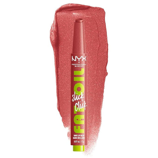 NYX PROFESSIONAL MAKEUP Fat Oil Slick Click, Lightweight, Buildable, Pigmented Vegan Lip Balm - No Filter Needed-Velvo Beauty