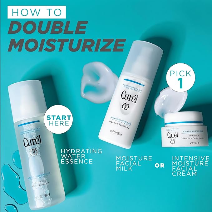 Curel Japanese Skin Care Hydrating Water Essence Toner, Water Based Face Moisturizer for Dry Skin, Serum for Face, 5 Oz-Velvo Beauty