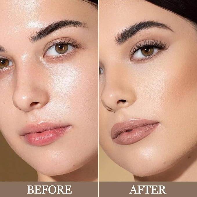 Erinde Matte Grey Contour Palette, Cool Toned Face Sculpting Bronzer Pressed Powder Contour, Lightweight, Ultra-Blendabled, Multiuse Baked Contouring Makeup for Light Skin Tone, 01 Grey Brown-Velvo Beauty