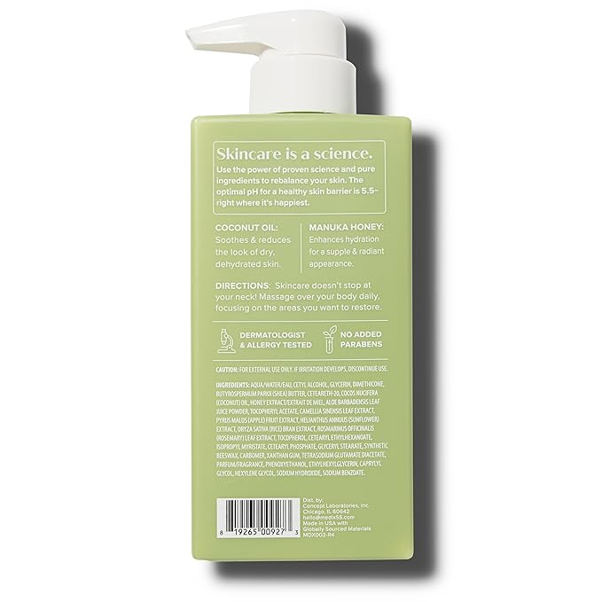 MEDIX Coconut Body Lotion + Manuka Honey Cream | Natural Coconut Oil Lotion For Women & Men | Moisturizer Cream Body Butter Skin Care Balm For Stretch Marks, Cellulite, & Dry Skin, 15 Fl Oz-Velvo Beauty