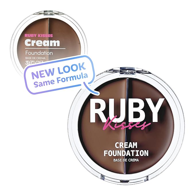 Ruby Kisses 3D Face Creator Cream Foundation & Concealer, 12 Hours Long Lasting, Medium to Full Coverage, Non-Greasy, Ideal for Makeup & Contour Palette (Level 16)-Velvo Beauty