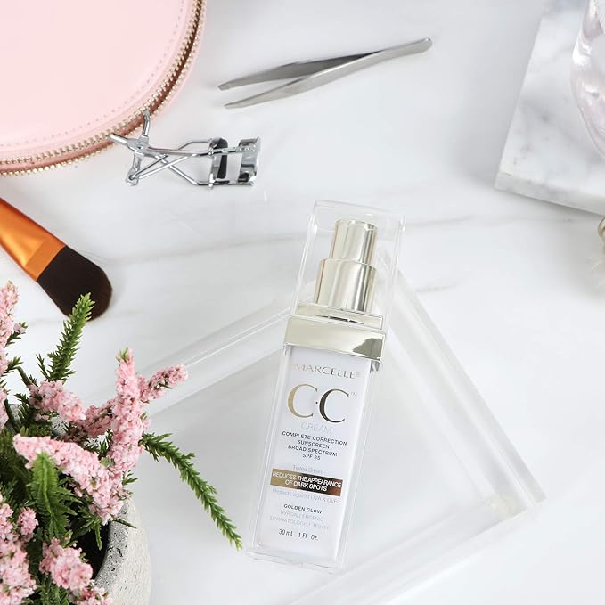 Marcelle CC Cream SPF 35, Golden Glow Universal Tint, Skin Enhancer, Paraben-Free, 1 Fl. Oz.-Velvo Beauty