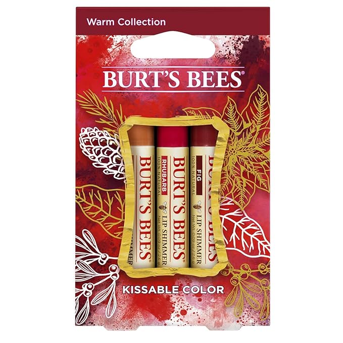 Burt's Bees Kissable Color Warm Holiday Gift Set-Velvo Beauty