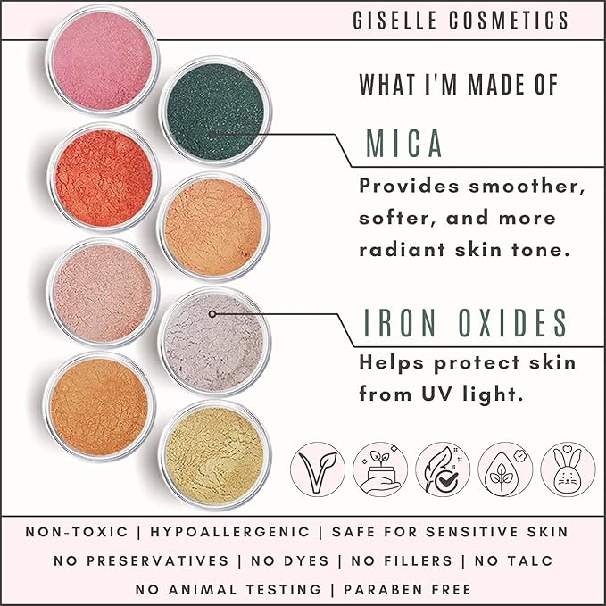 Summer Cupcake Mineral Eye Shadow Pallet, Organic Makeup Kit with Brown Eyeshadow, Nutural Eyeshadow, Mineral Powder, Contour Kit, Highlighter Palette, Hypoallergenic Eyeshadow-Velvo Beauty