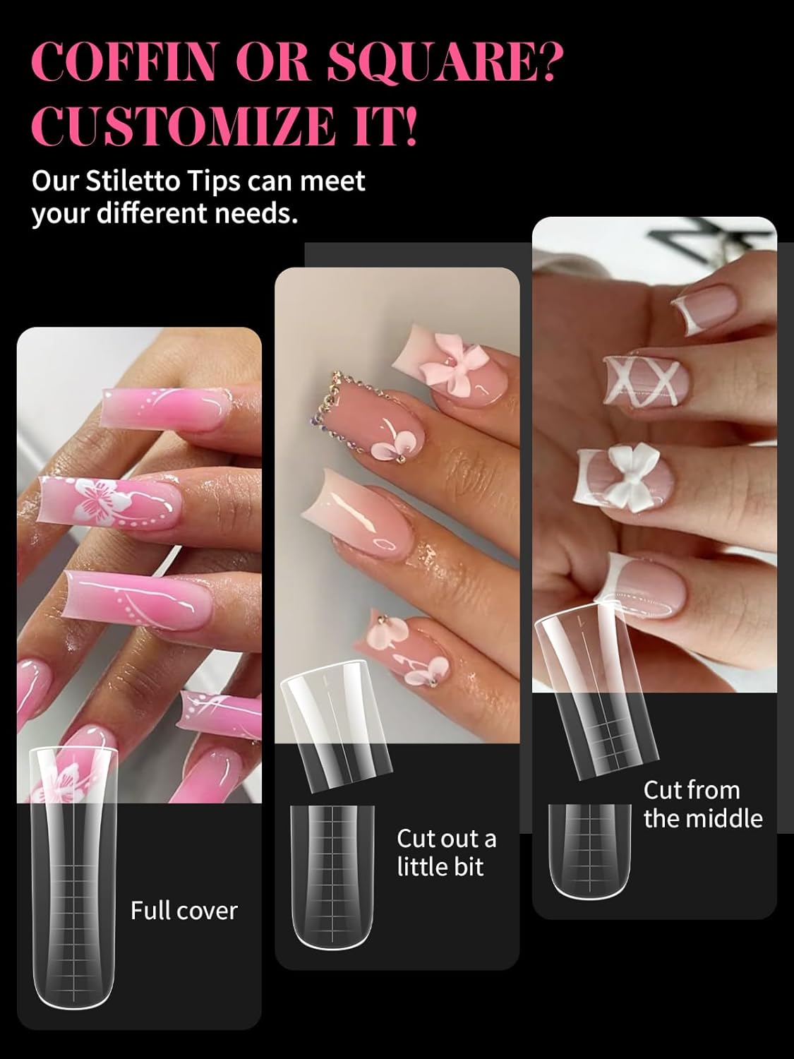 EBANKU Dual Nail Forms for Poly Extension Gel, 150 PCS Duck Nail Molds Reusable 15 Sizes Nail Extension Forms for Builder Gel Manicure Design Salon DIY-Velvo Beauty