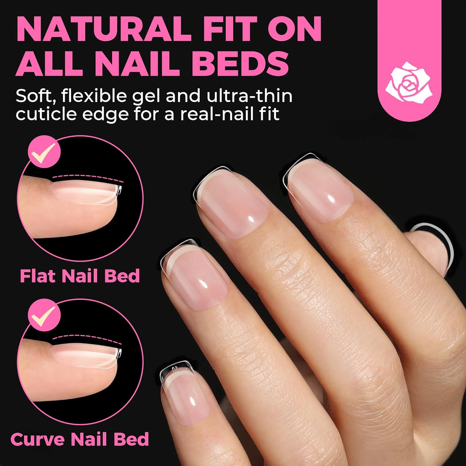 UNA GELLA Extra Short Nail Tips: 504pcs Square Fake Nails Pre-shape XS Short Square Press on Nails Gel Tips Full Cover Acrylic Nails False Nails for DIY Salon 12 Sizes-Velvo Beauty