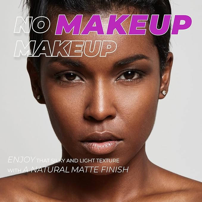 LAMEL OhMy Clear Face Full Coverage Foundation - Acne Coverage - Salicylic Acid & Tea Tree Extract - Dewy & Flawless Finish - Sensitive Skin Care - Organic & Oil-Free - 410, 1.35 fl.oz-Velvo Beauty