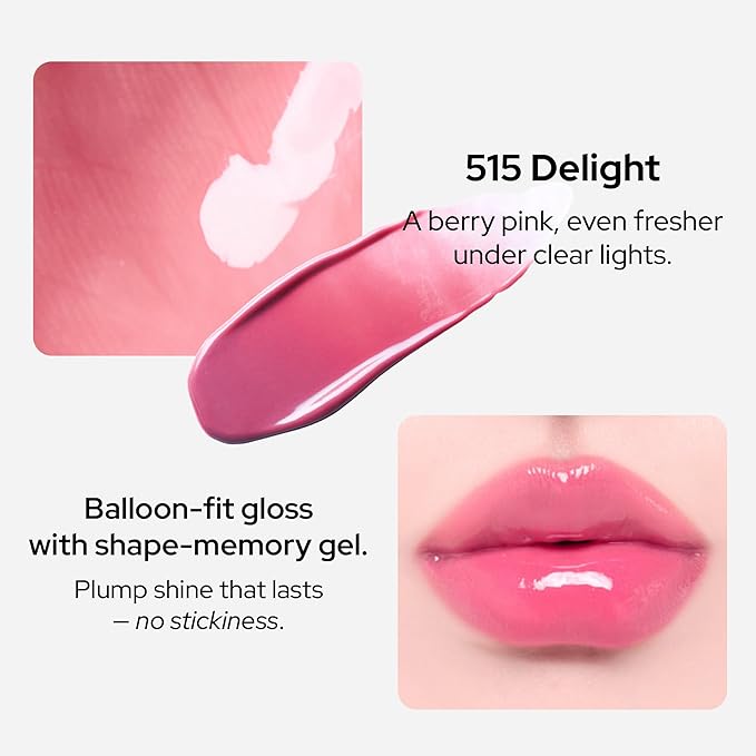 Unseen Balloon Tint, 6 Colors Set for All Skin Types. Buildable Color, Long Lasting Glossy Lip Stains, Lightweight Lip Gloss Make up (Delight, 1 Oz)-Velvo Beauty