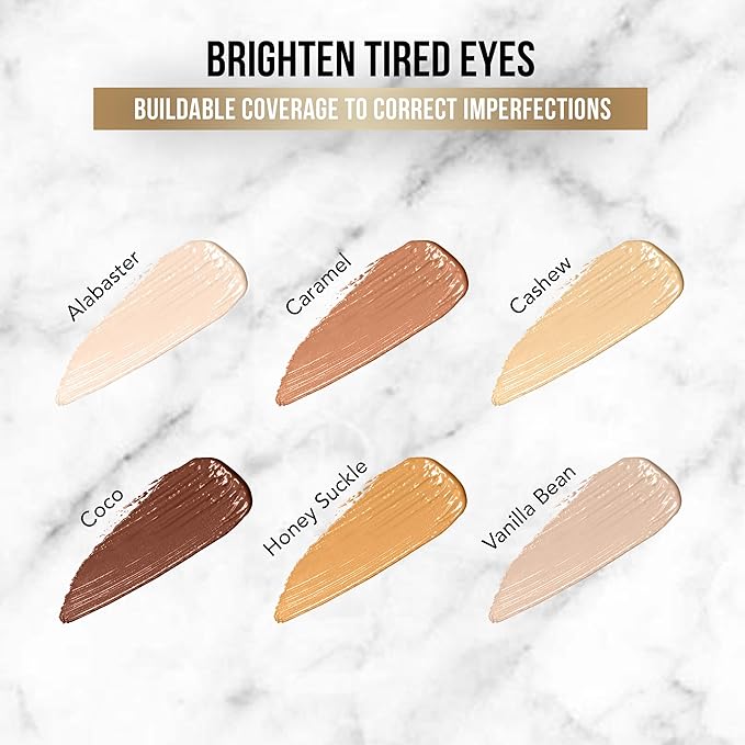 Glamazon Second to None Concealer, Honey Suckle, Awakening Eye Cover Up, Non-Creasing, Full Coverage-Velvo Beauty