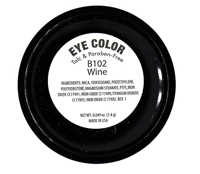 Wine Deep Purple Red Shimmer Pressed Powder Single Vegan Eyeshadow; Talc, Paraben & Cruelty Free-Velvo Beauty