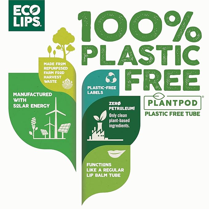 Eco Lips Organic Hemp Lip Balm with Beeswax, Coconut Oil, Vitamin E. Best Lip Balm to Soothe & Moisturize Dry, Chapped Lips (Variety, 6-Pack)-Velvo Beauty