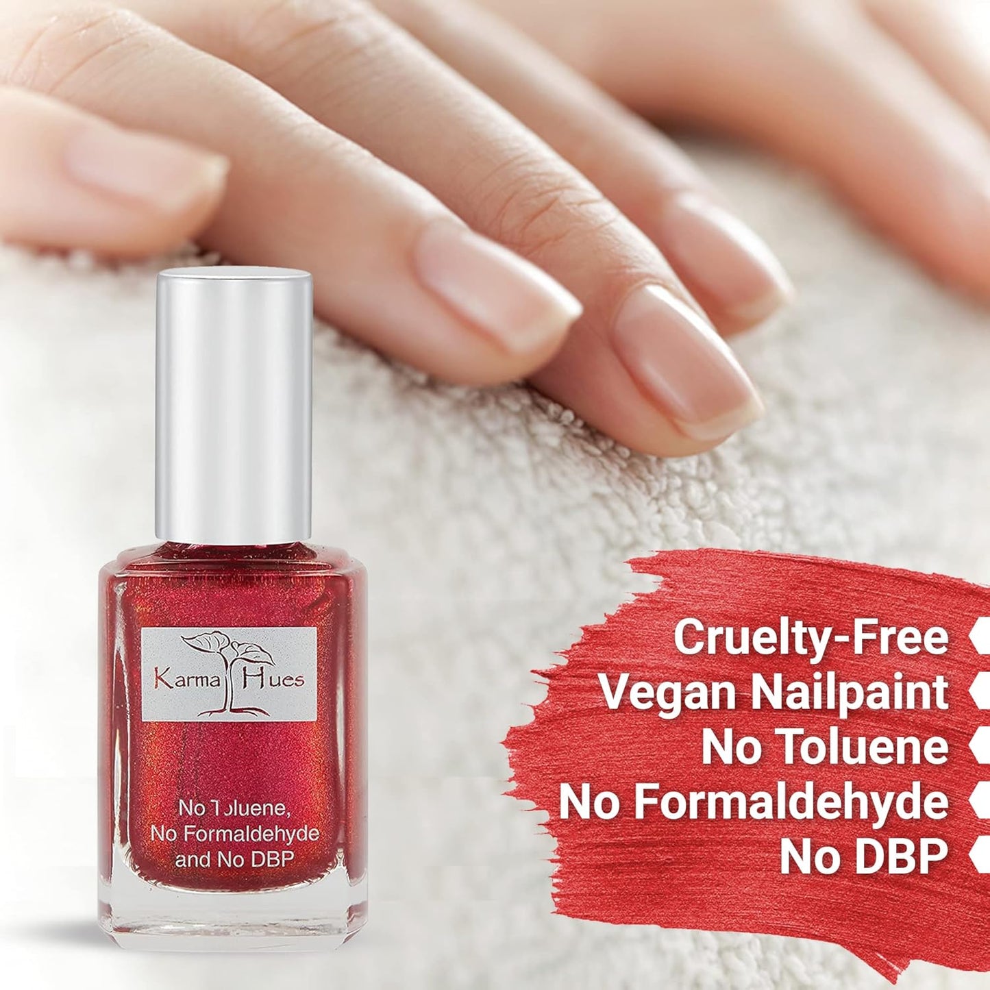 Karma Organic Natural Nail Polish-Non-Toxic Nail Art, Vegan and Cruelty-Free Nail Paint (West Palm)-Velvo Beauty