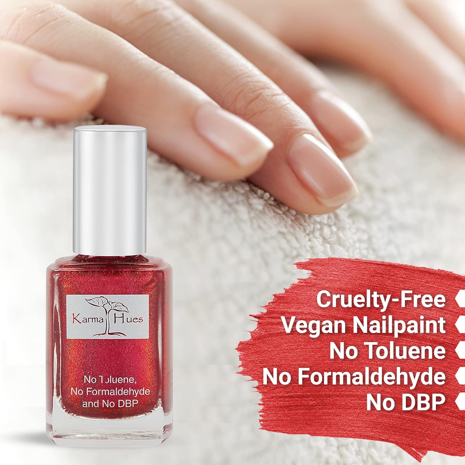 Karma Organic Natural Nail Polish-Non-Toxic Nail Art, Vegan and Cruelty-Free Nail Paint (West Palm)-Velvo Beauty