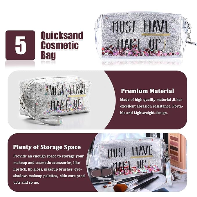 All in One Makeup Kit, Includes 12 Colors Naked Eyeshadow Palette, 5Pcs Makeup Brushes, Waterproof Eyeliner Pencils, Eyebrow Powder and Quicksand Cosmetic Bag, Gift Set for Women, Girls & Teens-Velvo Beauty