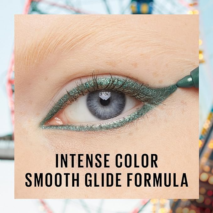 Maybelline Tattoo Studio Sharpenable Gel Pencil Waterproof Eyeliner, Long-Lasting Eyeliner With Smooth Gel Pigments For Up To 36HR Wear, Hunter Green, 1 Count-Velvo Beauty