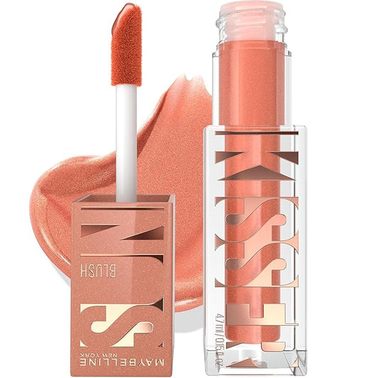 Maybelline Sunkisser Multi-Use Liquid Blush and Bronzer, Blendable, Longwear, Glowy Make Up, Sol Search, 1 Count-Velvo Beauty