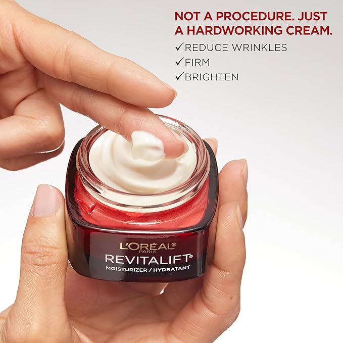 L'Oreal Paris Revitalift Triple Power Anti-Aging Face Moisturizer, Pro Retinol, Hyaluronic Acid & Vitamin C to Reduce Wrinkles, Firm & Brighten Skin, 1.7 Oz-Velvo Beauty