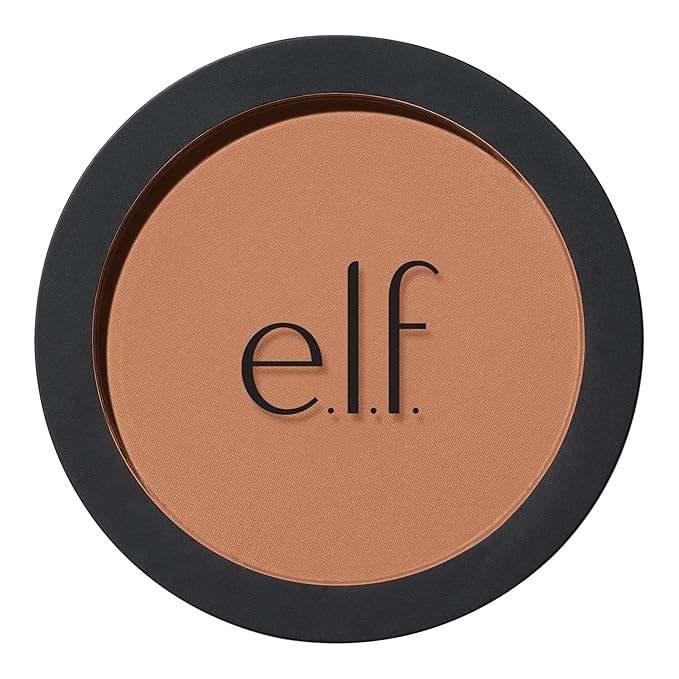 e.l.f. Primer-Infused Bronzer, Long-Lasting, Lightweight & Buildable Powder Bronzer, Delivers A Matte Finish, Vegan & Cruelty-Free, Fresh Tan-Velvo Beauty