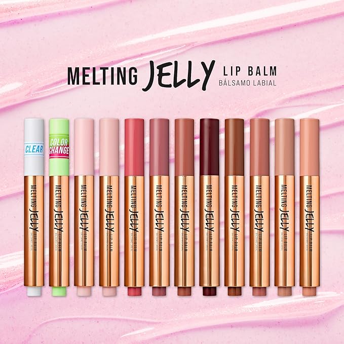 KISS NEW YORK Professional Melting Jelly Lip Balm, High Shine & Moisturizing Lip Stick, Long Lasting, Plumping Effect Look, Non-Sticky & Not Cakey, Easy Application & Natural Coverage (Ice Jelly)-Velvo Beauty
