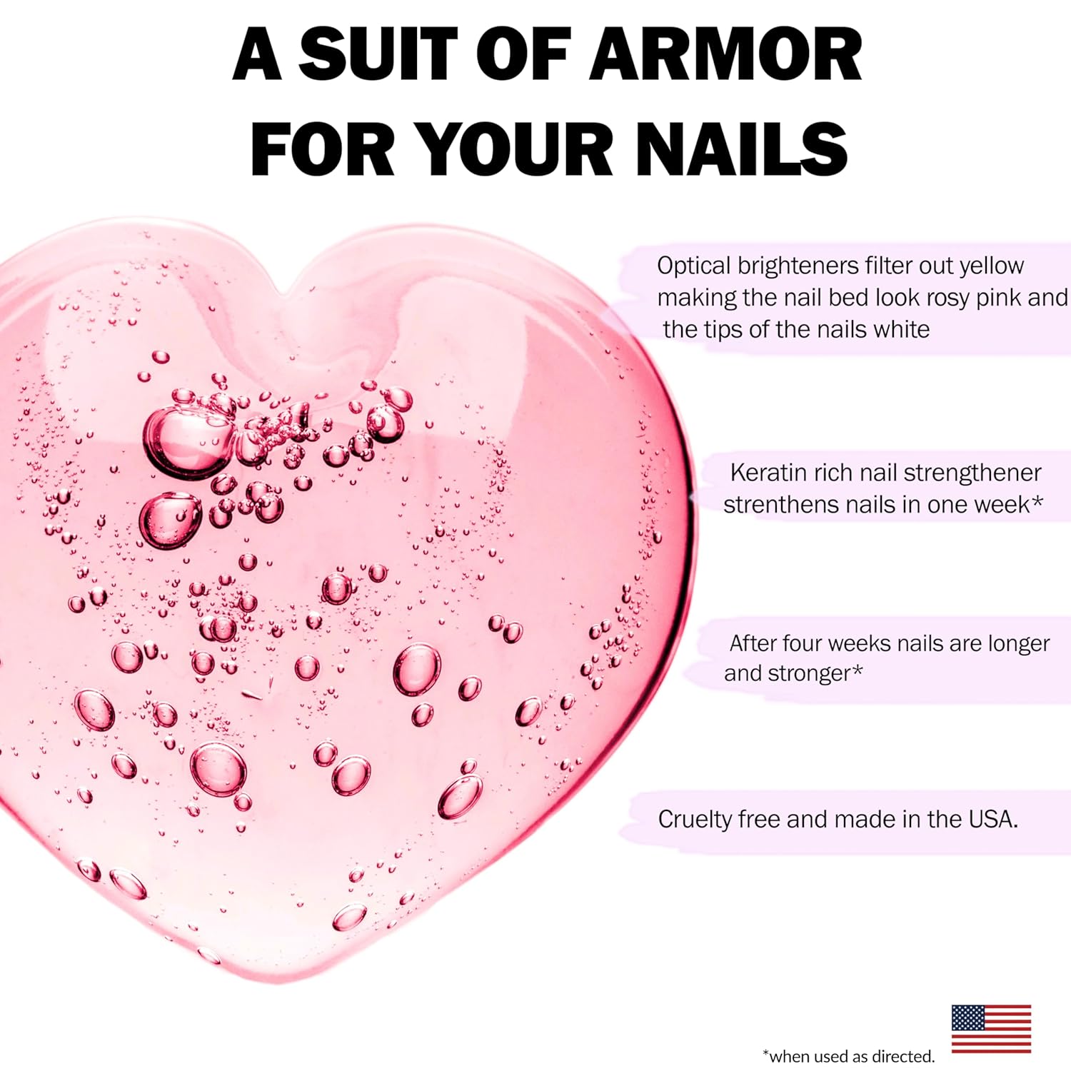 Perfect Formula Pink Gel Coat - Nail Strengthener and Strengthening Polish for Women, Extra Strong Nail Hardener, Keratin Treatment for Damaged Fingernails-Velvo Beauty