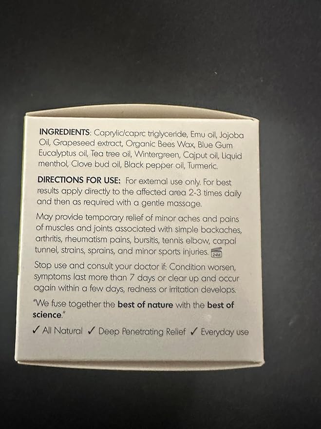 Emu Oil Moisturizing Lip Balm - Hydrating Lip Balm with Extreme SPF50+ Sun Protection - 4-Hour Water Resistant, Fortified with Vitamin E, Amino Acids & Omega 3, 6 & 9 - Y-Not Natural, 15g Stick-Velvo Beauty