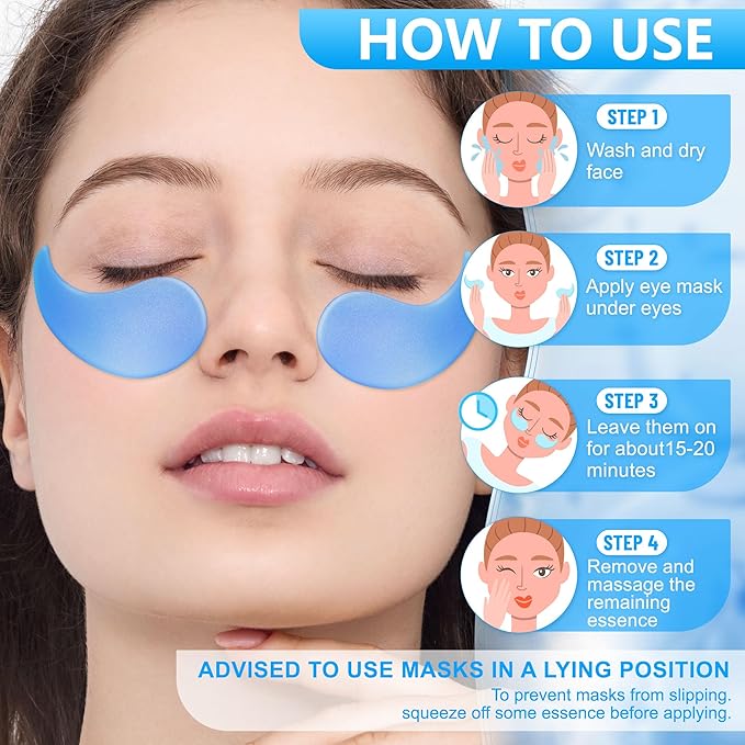 Under Eye Patches for Puffy Eyes: 30 Pairs Retinol Collagen Eye Gels Pads - Reduce Wrinkles, Puffy Eyes, Eye Bags - Skin Treatment Mask with Retinol Collagen - Anti Aging & Face Moisturizer-Velvo Beauty