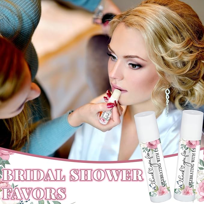 Dunzy 100 Pack Hello Fall Thanksgiving Party Gifts Bulk Lip Balms Favors Employee Appreciation Gifts Thank You Gifts Team Inspirational Gifts for Women Men Coworkers Satff Teachers(Pink Rose)-Velvo Beauty