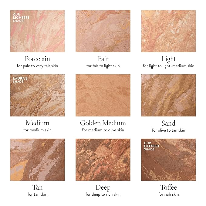 LAURA GELLER NEW YORK Award-Winning Baked Balance-n-Brighten Color Correcting Powder Foundation - Fair - Buildable Light to Medium Coverage - Demi-Matte Natural Finish-Velvo Beauty