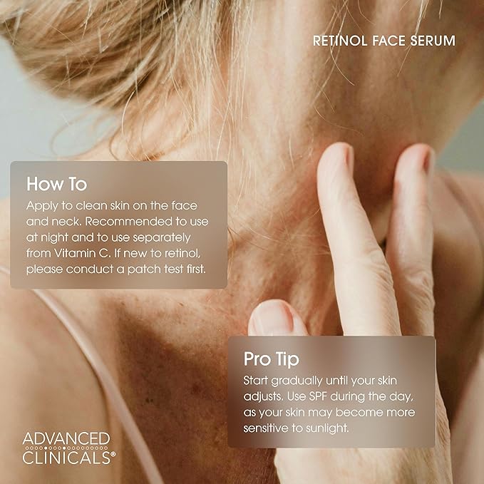 Advanced Clinicals Retinol Serum For Face | Visible Anti Aging Retinol Serum Skin Care Face Moisturizer With Vitamin E Helps Improve Look Of Wrinkles, Fine Lines, & Uneven Skin Tone, 2-Pack-Velvo Beauty