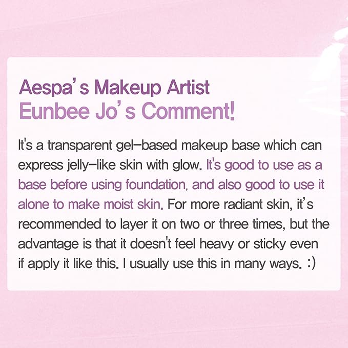 Espoir Glowrizer | Hydrating and Moisturizing Gel-Based Primer for Makeup | 1.35 fl. Oz | Express smooth and glow skin as if Natural-born | Jelly Primer | Recommended for all type of skins-Velvo Beauty