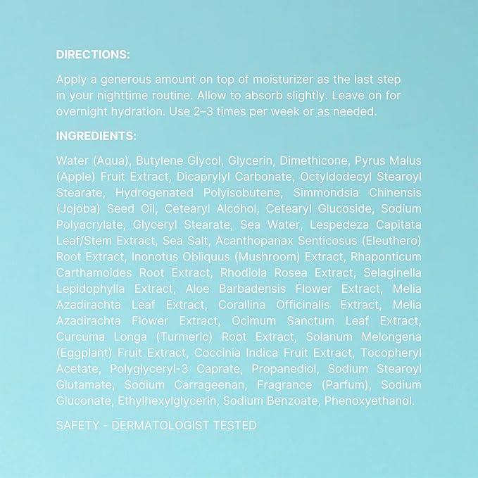 NuSkin NUTRICENTIALS Pillow Glow Sleeping Mask | Overnight Hydration | Bioadaptive Botanical Complex | Red Algae | Apple Extract | Deep Sea Water | Skin Glowing & Pore Minimizing | 2.5 Fl Oz | 2 Pack-Velvo Beauty