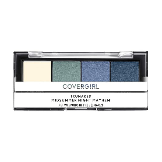 COVERGIRL Trunaked Quad Eyeshadow Palette, Night Mayhem, Midsummer Night Mayhem, 0.06 Ounce-Velvo Beauty