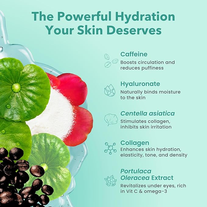 Patchology Rejuvenating Under Eye Gels - Hydrating Eye Mask w/Caffeine & Collagen - Under Eye Patches For Dark Circles - Puffy Eyes Care, minimize Puffiness & Wrinkles Reducer (15 Pairs)-Velvo Beauty