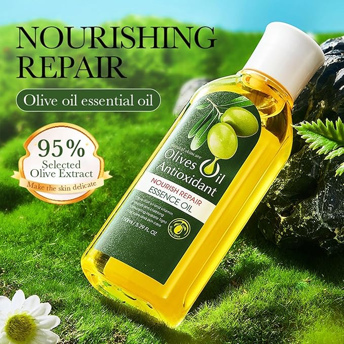 Olive Oil for Skin, 5Pcs Olive Oil Face Skincare Kit, Skin Care Products Set With Olive Oil for Face and Body, Skin Care Routine Kit for Women, Olive Oil Moisturizer, Skin Care for Dry Skin-Velvo Beauty