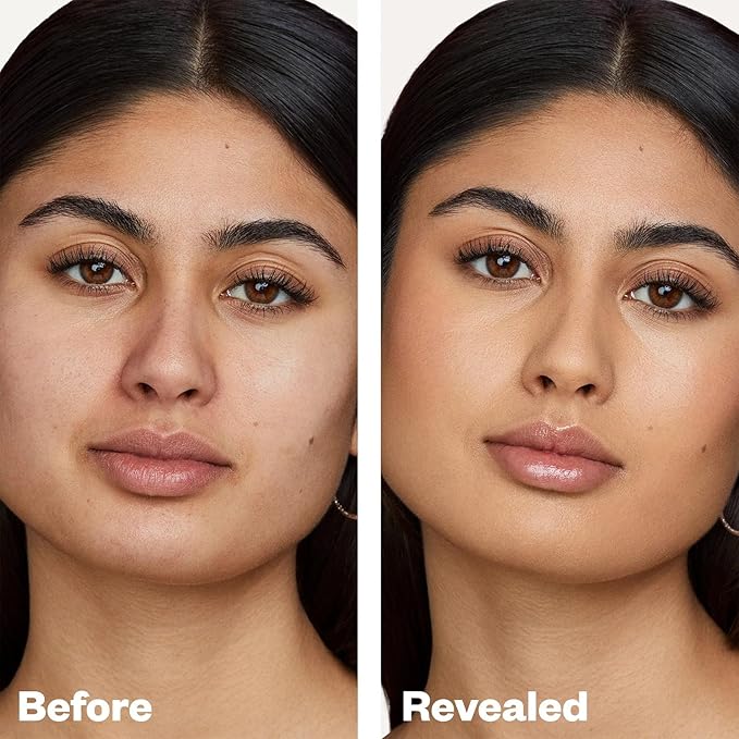 Kosas Revealer Skin-Improving Foundation with SPF 25 Protection - Hydrate, Brighten, Soothe, Plump, Protect Skin - Smoothing Texture, Natural Finish and Clean Formula - Light Medium Neutral Olive 210-Velvo Beauty