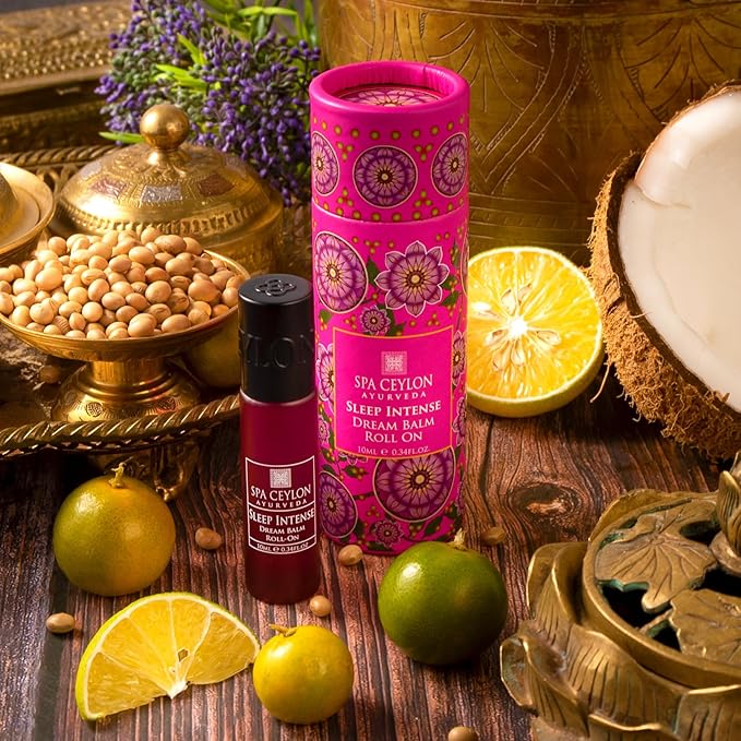 SPA CEYLON SLEEP INTENSE Dream Balm Roll-On | Intense Pacifying Blend | Silicone-Free | Hydrating | Promotes Restful Sleep | Suitable for all skin types-Velvo Beauty