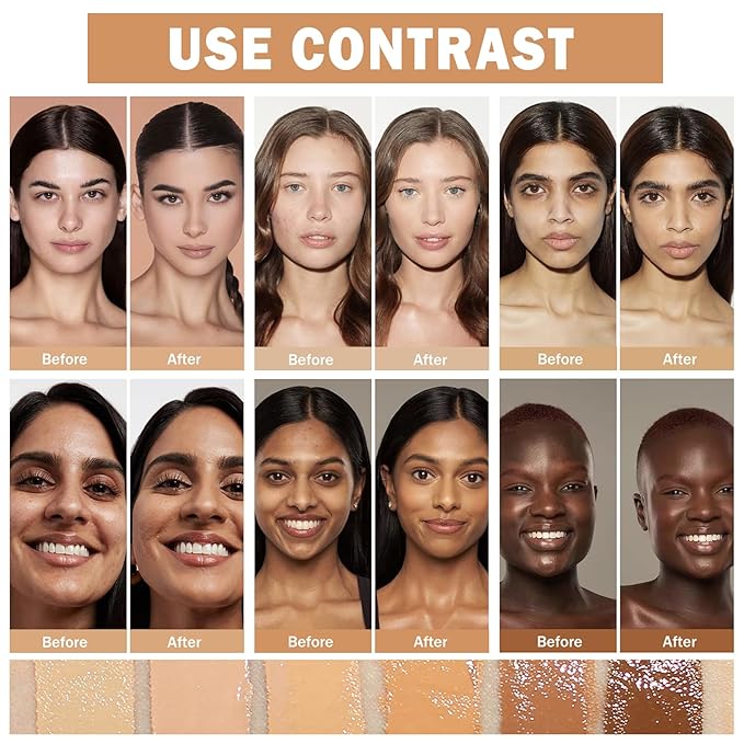 Concealer Full Coverage Foundation for Mature Skin,Oil Control Matte 2 in 1 Concealer liquid Foundation Makeup Waterproof Base De Maquillaje Alta Cobertura-03 Warm Ivory-Velvo Beauty