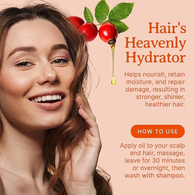 Bella Terra Oils Pure Rosehip Seed Oil – 1 gallon, Nourishing, Hydrating, Rejuvenating, Rich in Vitamins, Enhances Hair and Skin Health-Velvo Beauty