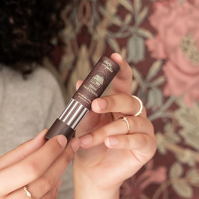 Jumbo Lip Balm Gift Set (Chris Loves Julia Trio) | Poppy & Pout All Natural Lip Balms & Moisturizers | Hydrates with Beeswax, Vitamin E, Organic Coconut Oil | Cruelty-Free | Recyclable Cardboard Tube-Velvo Beauty