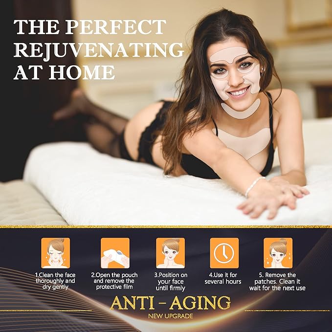 Neck Wrinkle Patches – Reusable Silicone Patches for Chest, Forehead, Under Eye, Neck, Nasolabial Folds – Anti Wrinkle Pads for Firming, Smoothing Fine Lines, Anti-Aging Skincare, 11 Pcs-Velvo Beauty