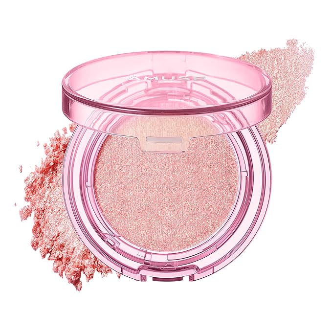 Amuse SEOUL Face Diamond Pink Diamond Highlighter | High Glossy Face Illuminator Highlighting Powder, Highlighter Makeup, Shimmer Glow, Rose & Gold Glow Highlighter, Cruelty-Free & Vegan (4.7g)-Velvo Beauty